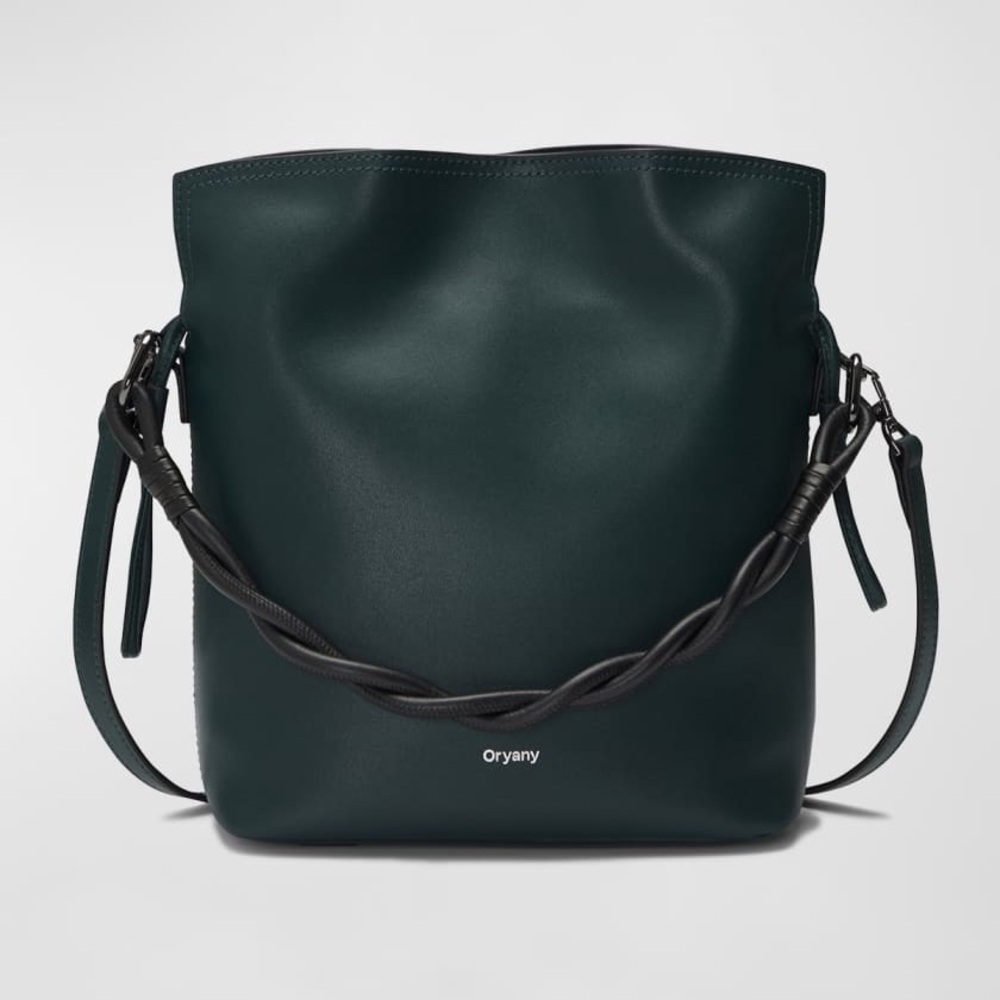 πππ Oryany Madeleine Leather Top-Handle Bucket Bag - Picture 5 of 12